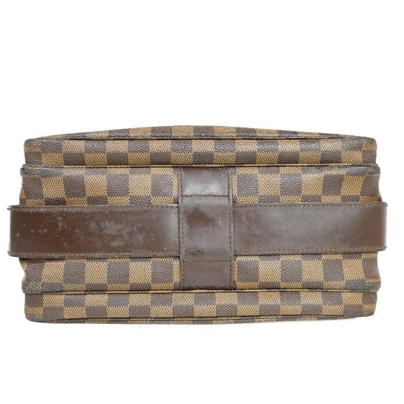 LOUIS VUITTON Naviglio Shoulder Bag Damier Ebene Leather Brown N45255 80HB689 - Picture 11 of 16